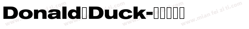 Donald Duck字体转换